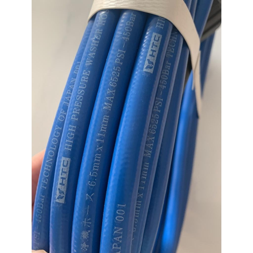 Dây xịt rửa xe HIỆU HTC LOẠI 10M, HTC6511-10W3 từ nhựa PVC áp lực cao 420 bar,ĐK 6.5*11mm,
