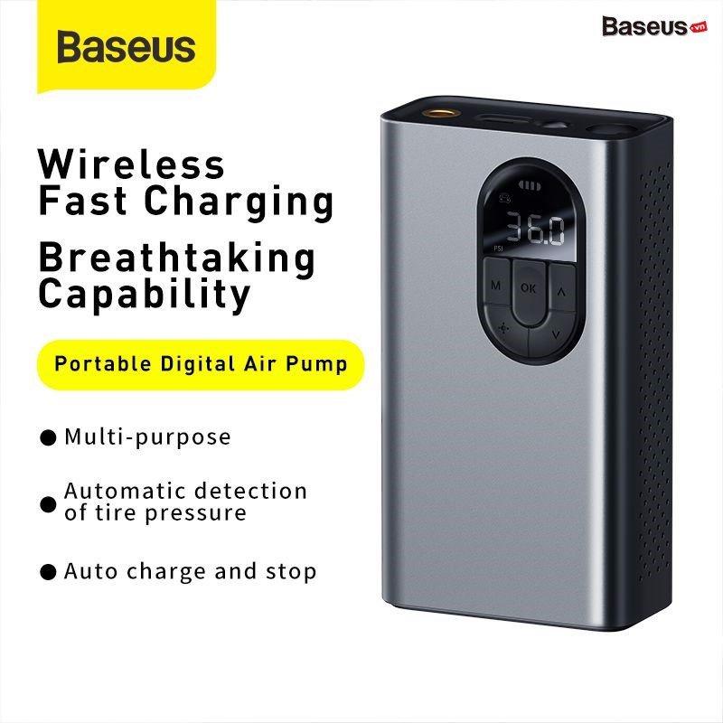 Máy bơm lốp xe hơi Baseus Energy Source Inflator Wireless Intelligent Air Pump