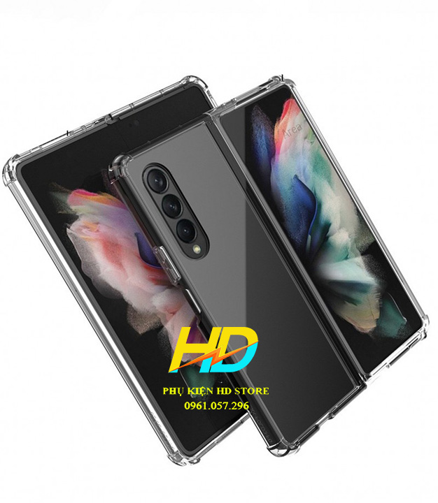 Ốp Lưng Trong Suốt Chống Sốc Cho Samsung Galaxy Z Fold3 5G Cao Cấp Không Ố Màu,Bảo Vệ Camera