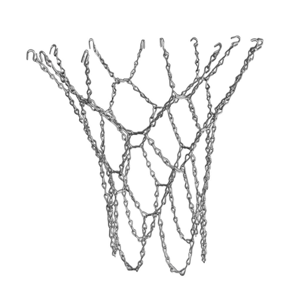 Heavy Duty Metal Chain Basketball Net for Standard Indoor or Outdoor Basketball Hoop Rim