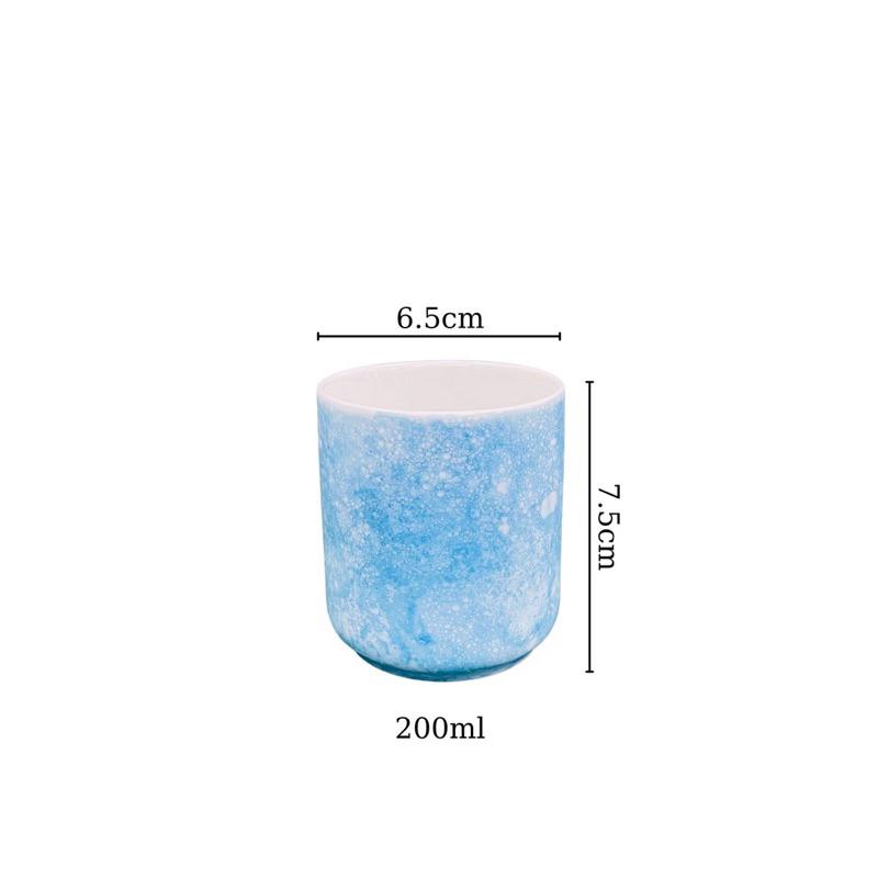 Cốc Ly Sứ Men Đá Vintage Cốc Trụ Không Quai Gốm Bát Tràng Cao Cấp dung tích 200ml