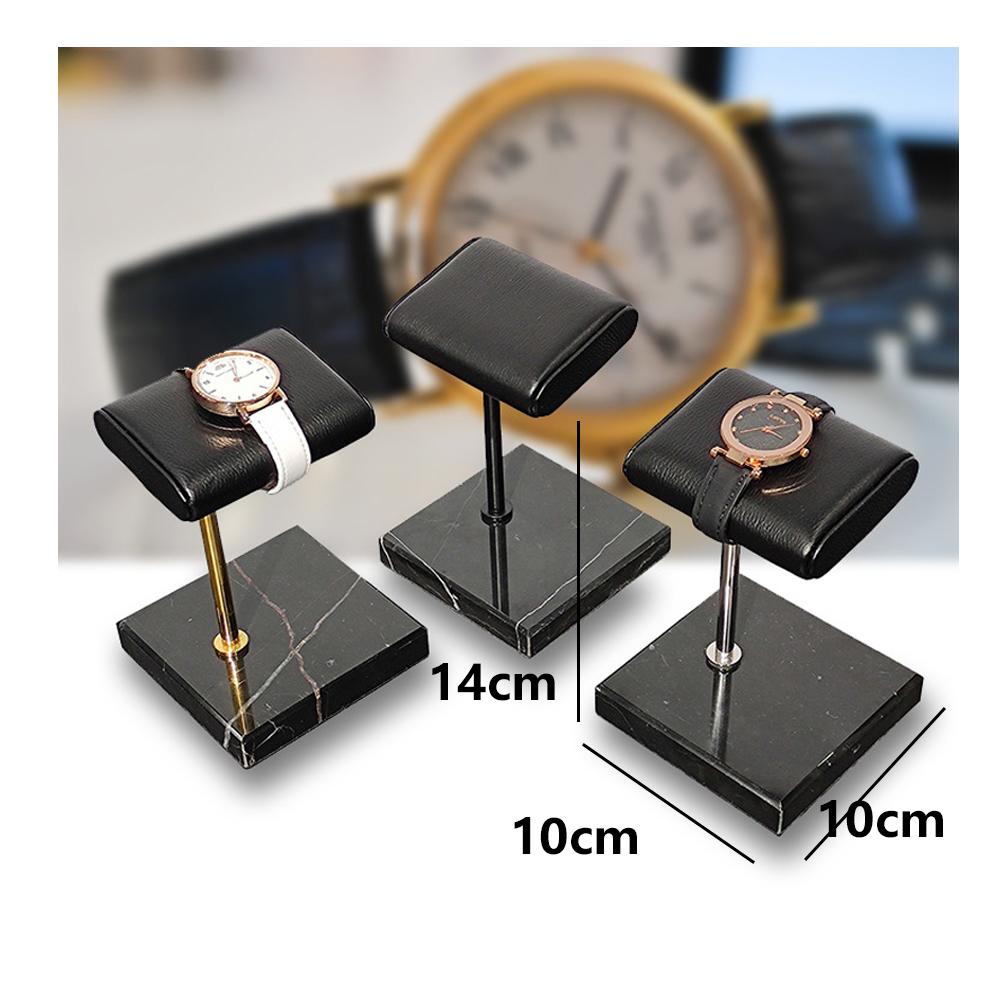 2xMarble & PU Watch Holder Stand for Display Style 6