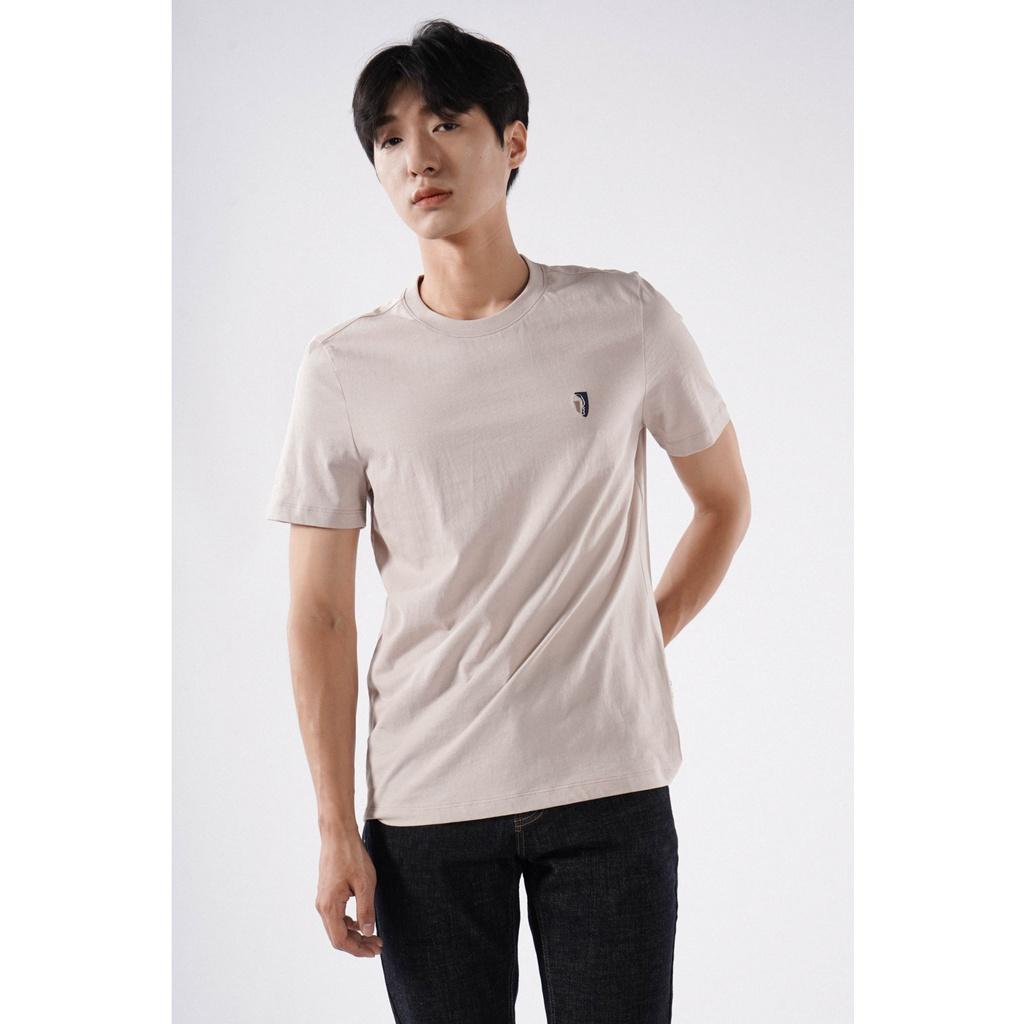 Áo thun nam tay ngắn thêu họa tiết form fitted vải cotton - 10S21TSH030 LASTORE MENSWEAR