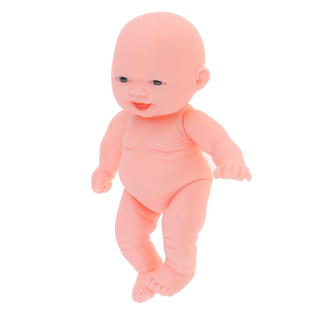Vinyl Baby Doll Lifelike Newborn Girl Doll Simulation Soft Baby Doll 11cm #1