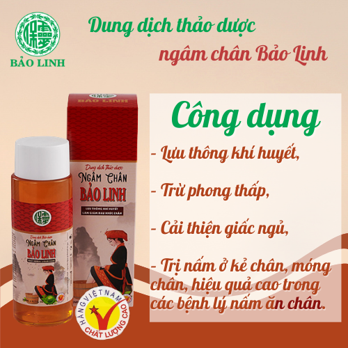 Nước Ngâm Chân Thảo Dược  Bảo Linh 200ml, Chiết xuất thảo dược, dùng siêu tiết kiệm, Dưỡng da chân, Khử mùi hôi chân, Lưu thông khí huyết