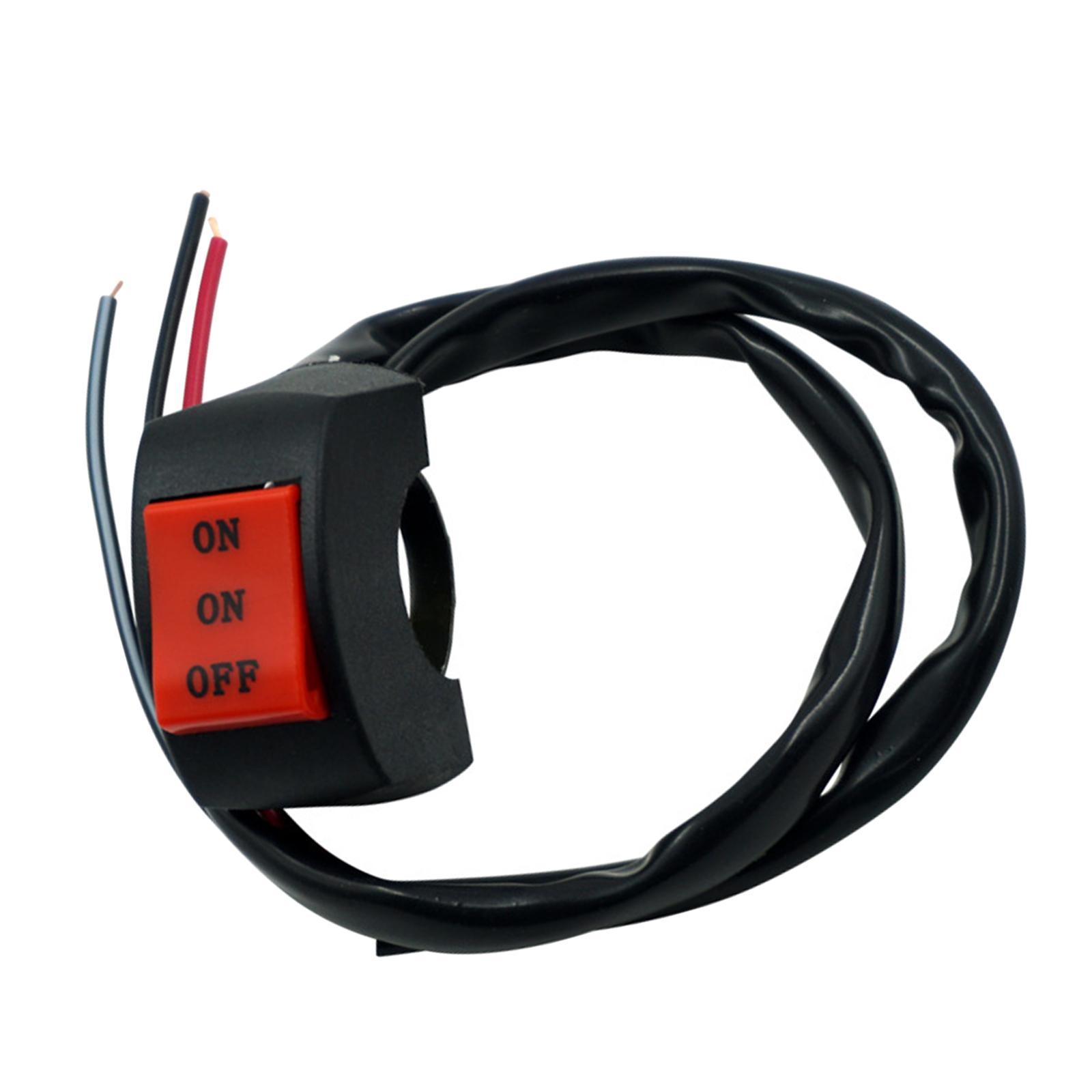 Motorcycle Headlight Switch 7/8 inch 22mm Fits for Motorbike Scooter