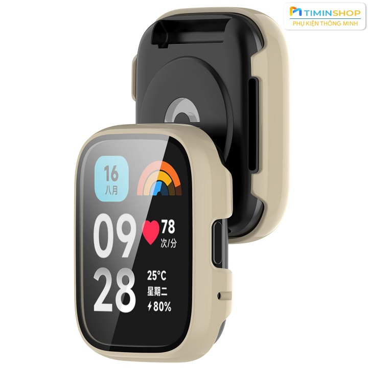 Ốp bảo vệ cho Redmi Watch 3 Active/ Lite - Chất PC + kính cường lực (OCLMI3A)