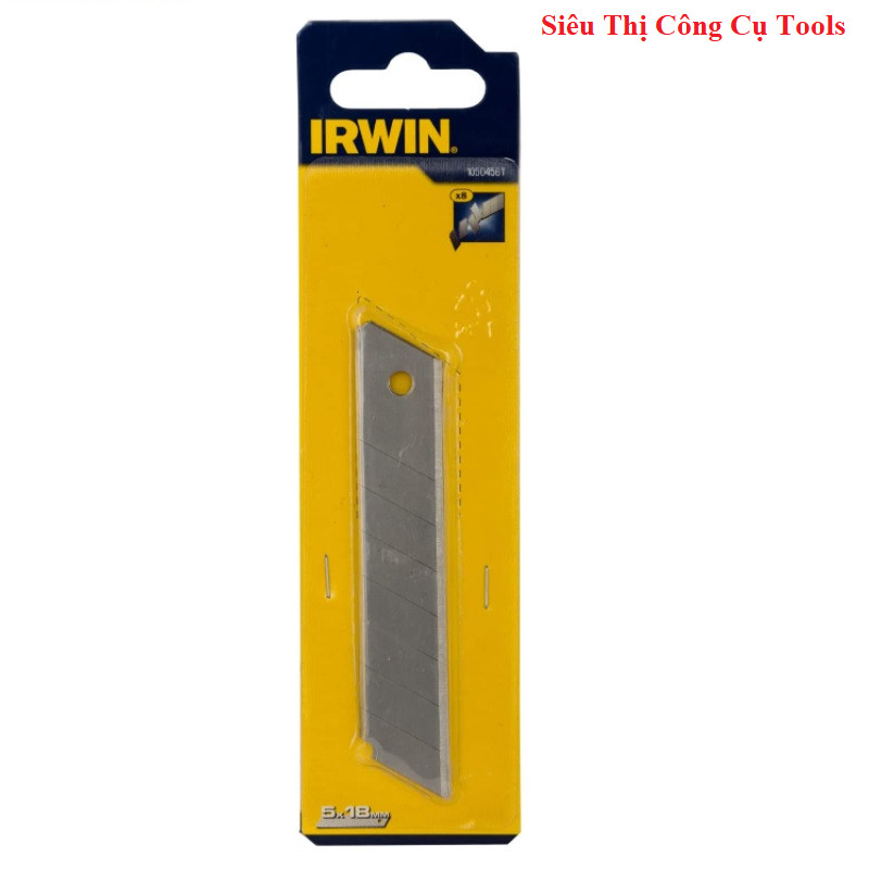 18mm Lưỡi dao rọc giấy Carbon IRWIN 10504561 (vỉ 5 cái)