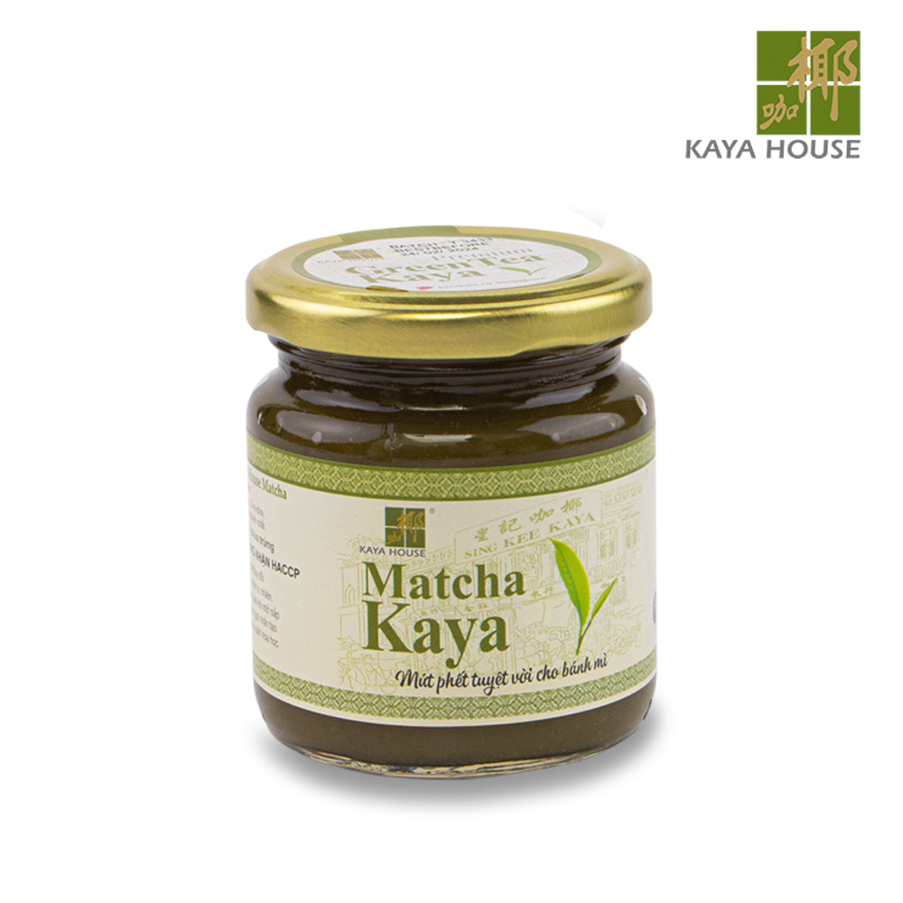 Mứt Kaya Singapore Matcha túi 1000G - Kaya House - Ăn kèm với Sandwich, làm nguyên liệu nấu ăn