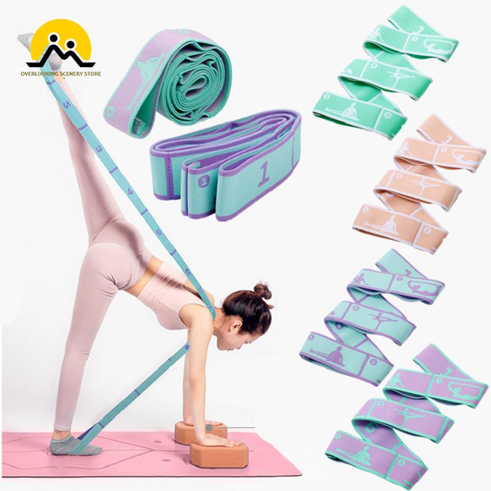 Nâng cấp phân đoạn Yoga Yoga Beltic Belt Trẻ em tập thể dục kéo dài dây thừng kéo dây Yoga Yoga Color: Blue
