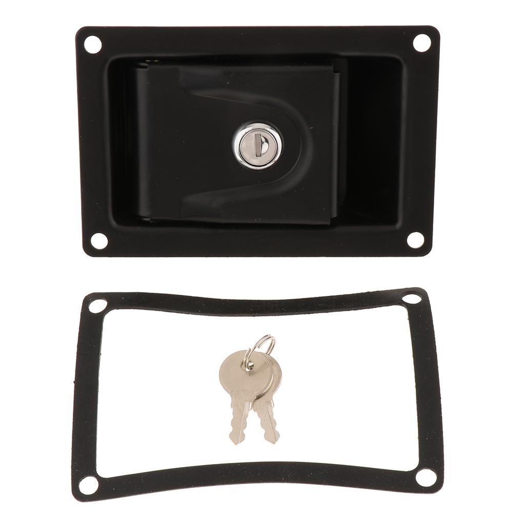 RV Truck Entry Door Electric Cabinet Flat Lock Square Lock W 2Keys MS866-8-2