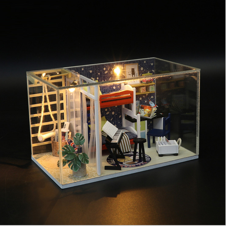 Mô hình nhà DIY Doll House Future Space Kèm Mica Chống bụi