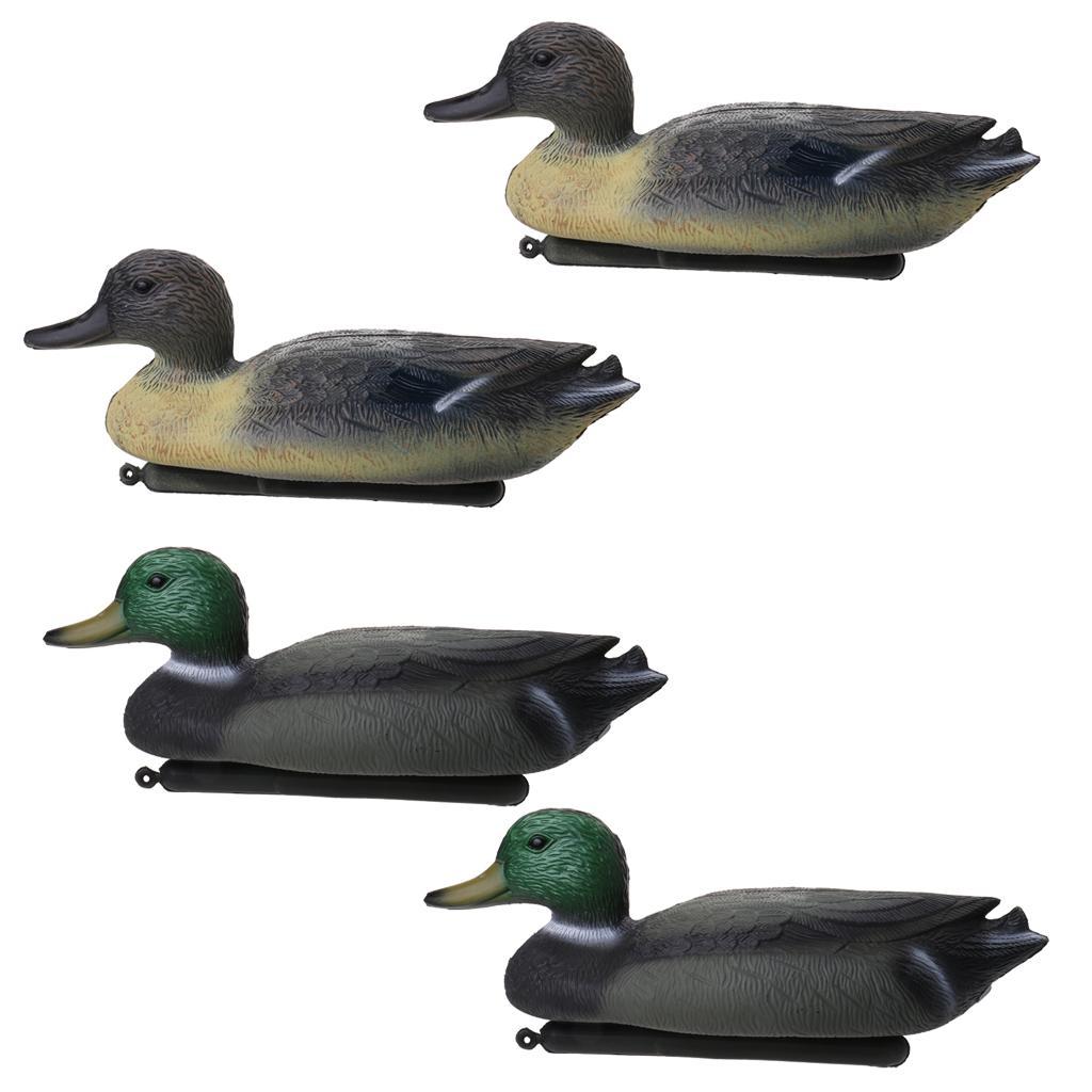 3D DUCK DECOY Floating Lure for Outdoor Hunting Fishing Photography - 4 Pcs