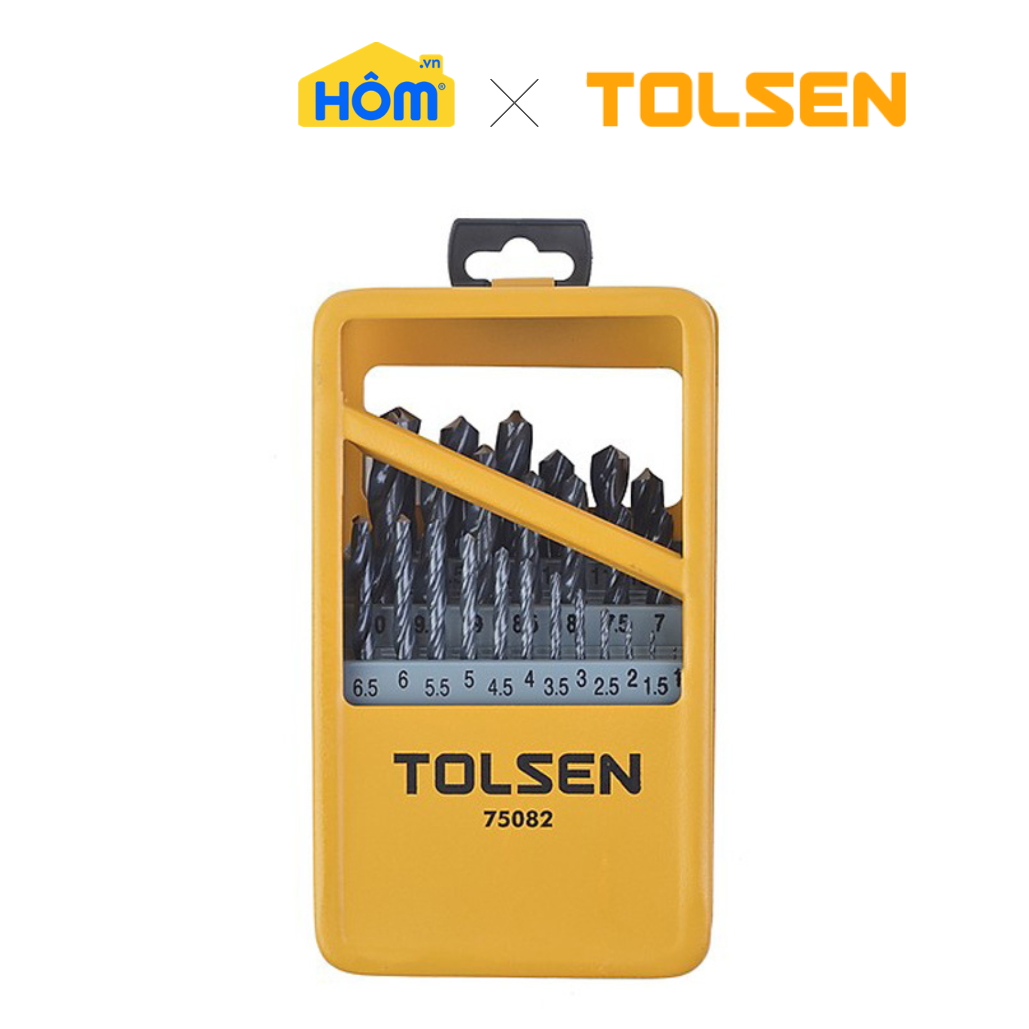 Bộ 25 mũi khoan sắt HSS công nghiệp 1-13mm TOLSEN
