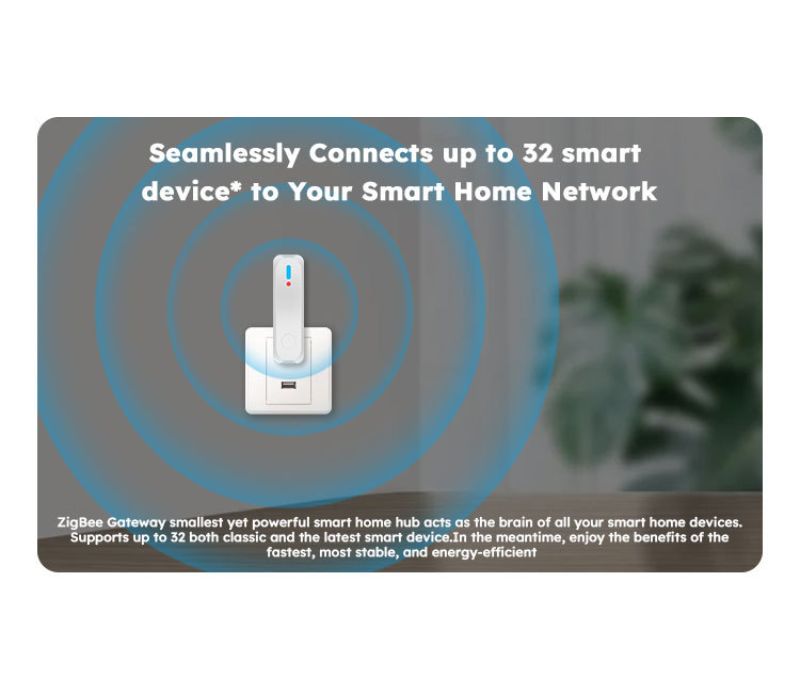Trung tâm Gateway dùng kết nối thiết bị nhà thông minh hệ Zigbee loại USB