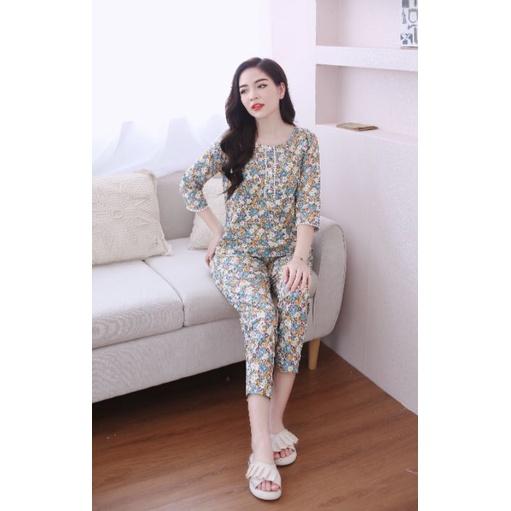Đồ bộ mặc nhà, đồ bộ ngủ cao cấp clover cổ sọc đủ màu ko