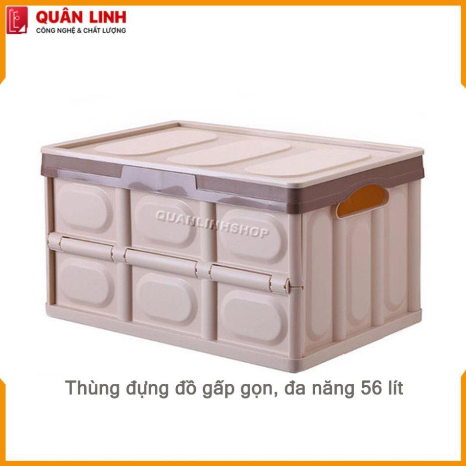 SALE- Thùng đựng đồ gấp gọn đa năng 56 lít