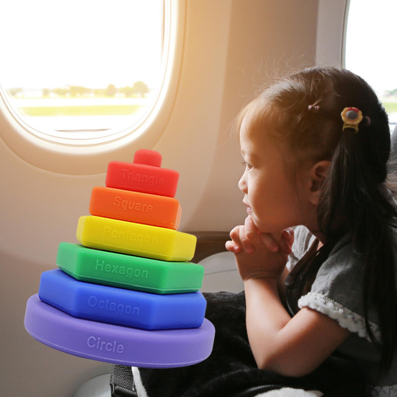 Rainbow Teething Stacking Learning Game Teether 6+ Months