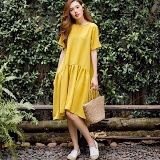 Đầm váy đuôi cá vàng nghệ