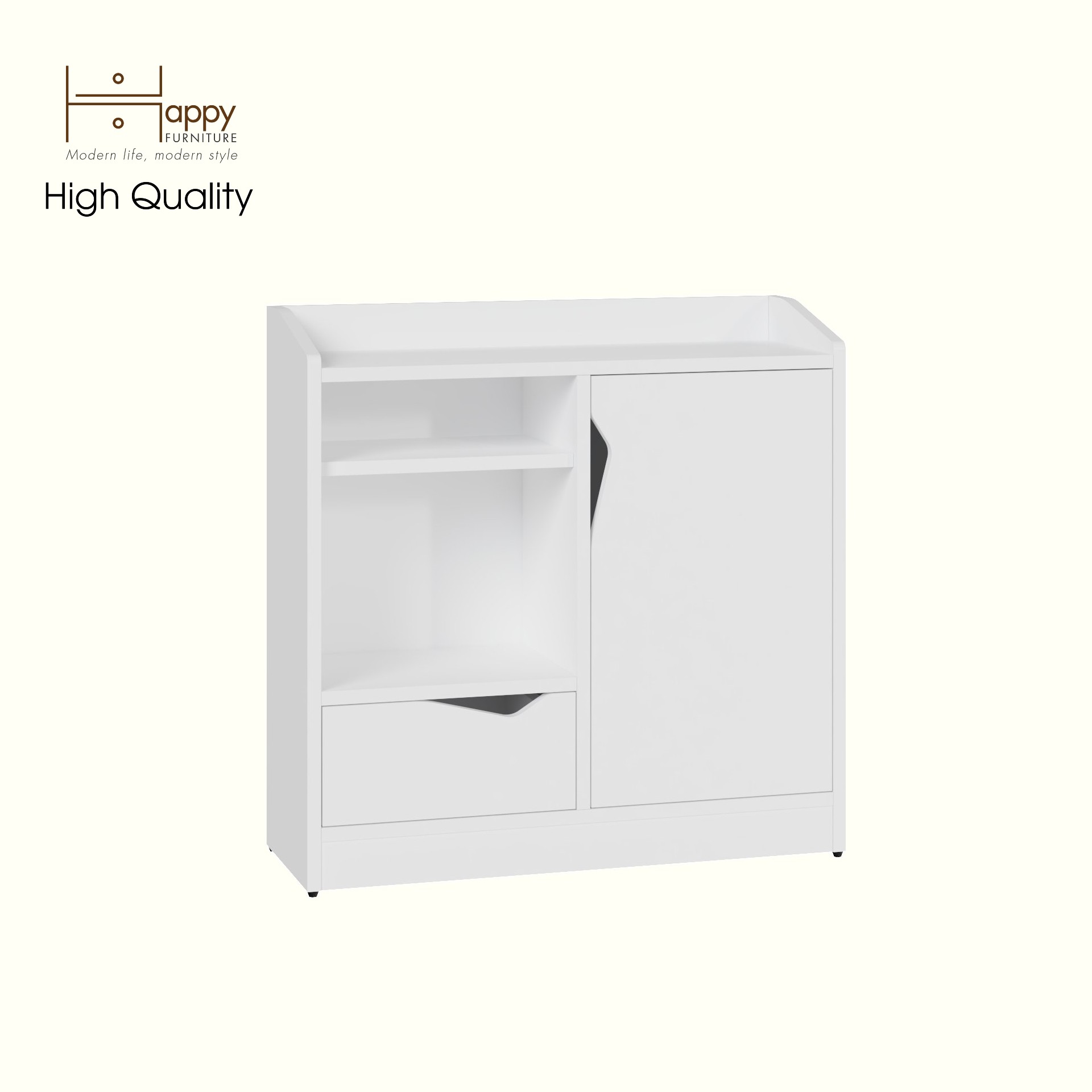 [Happy Home Furniture] WINNI, Tủ lưu trữ 1 cánh mở, 70cm x 28cm x 70cm ( DxRxC), TCM_154