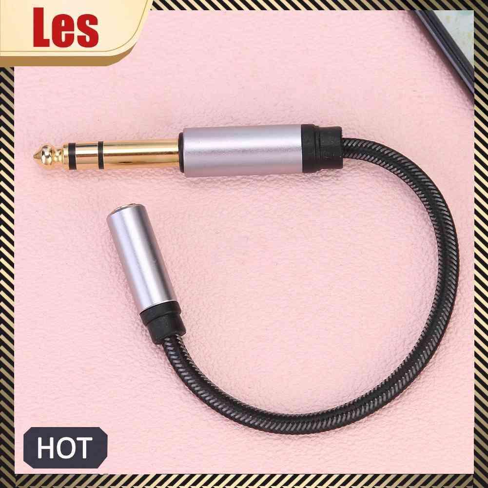 Dây Cáp Âm Thanh 0.2m Mạ Vàng Chuyển Đổi Đầu Cái 3.5mm Sang Đầu Đực 6.35mm