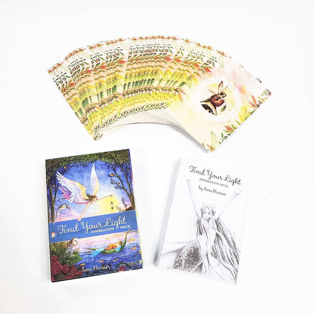 Bộ Bài Find Your Light Inspiration Deck 44 Lá Bài Tặng Đá Thanh Tẩy