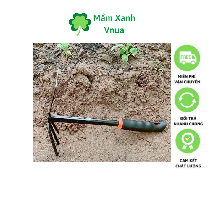 Cuốc và Cào 2 in 1 Tiện Lợi - Cán Cao Su - MG34