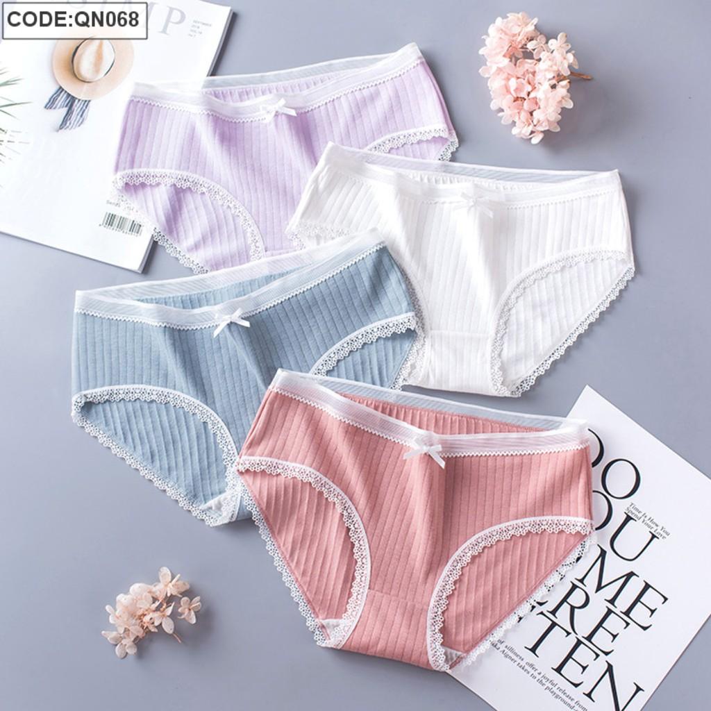 Quần Lót Nữ Cao Cấp Thun Cotton Mềm Mịn QN068155