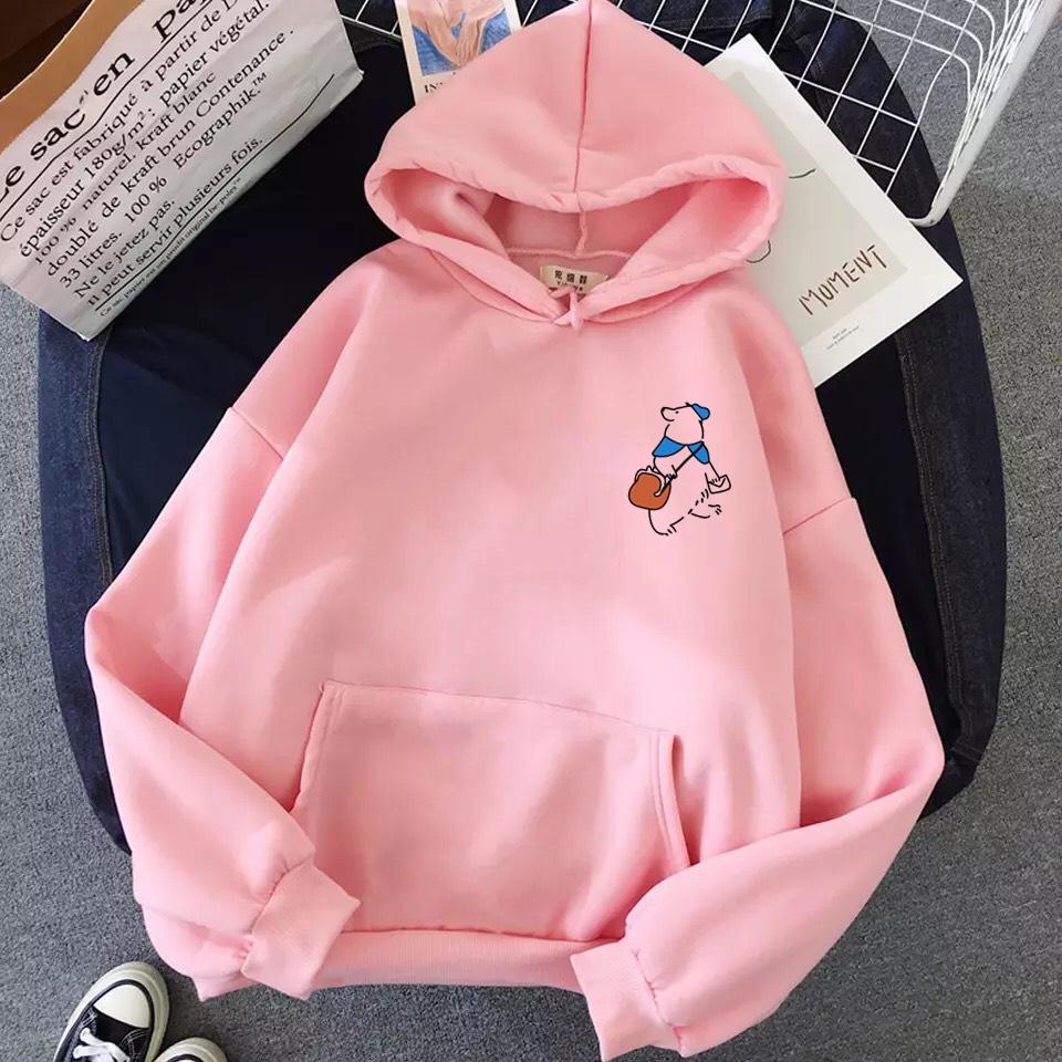ÁO HOODIE UNISEX IN HÌNH GẤU DỄ THƯƠNG