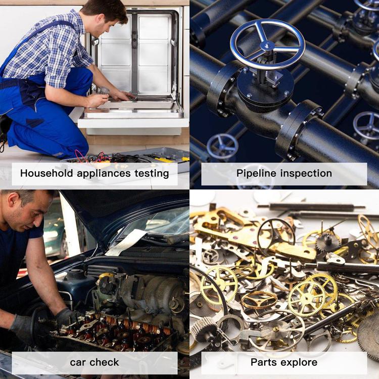 4.3"IPS Screen Industrial Endoscope Camera IP67 8mm Single&Dual Borescope 8LED Lens HD1080P For Car Engine Sewer Pipe Inspection