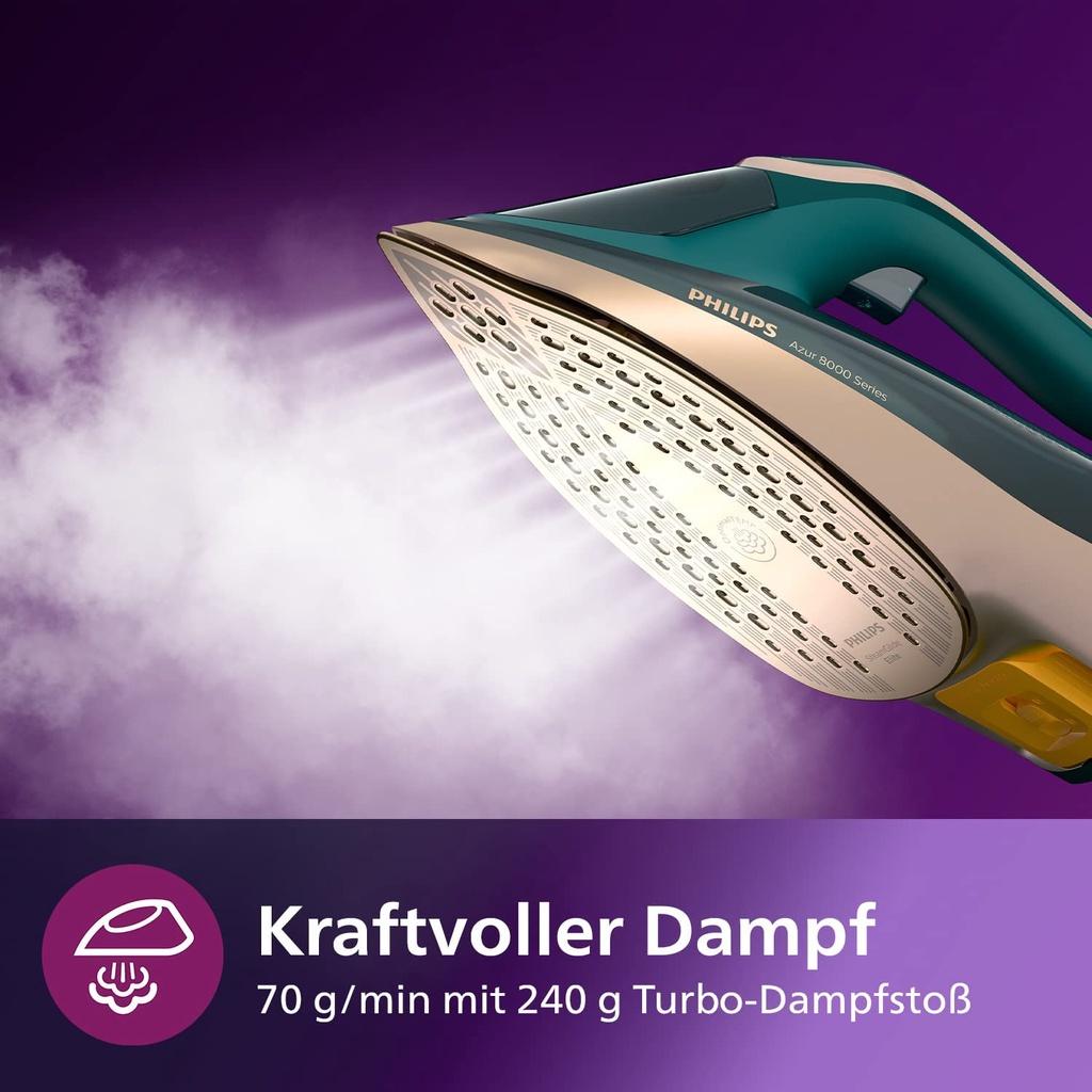 Bàn Ủi Hơi Nước Azur DST8030/70, Bàn Là Hơi Nước Cầm Tay, Công Suất 3000W, Bình Chứa 0.35L, Nhập Đức