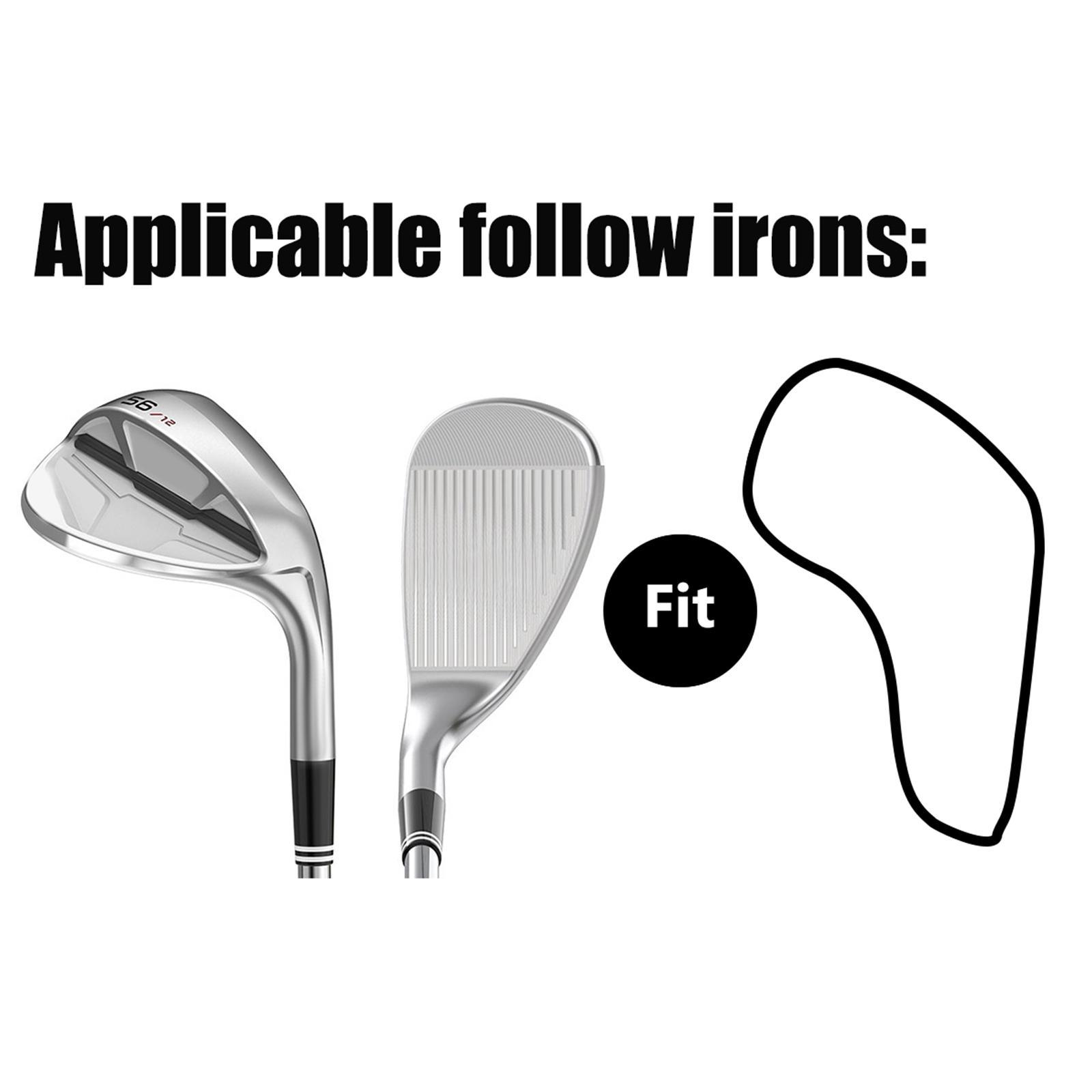 Fashionable, Golf Iron Headcover, Golf Club Head Cover, Dustproof, Golf Hybrid Wedges, Embroidery Number, Wedge Cover for Protection Unisex