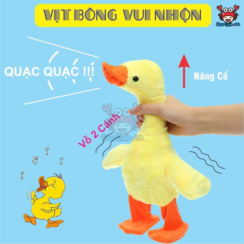 Vịt nhại giọng biết nói biết đi biết hát - Vịt vàng poka bông nhại tiếng kêu quạc quạc vui nhộn đồ chơi thú vị cho bé