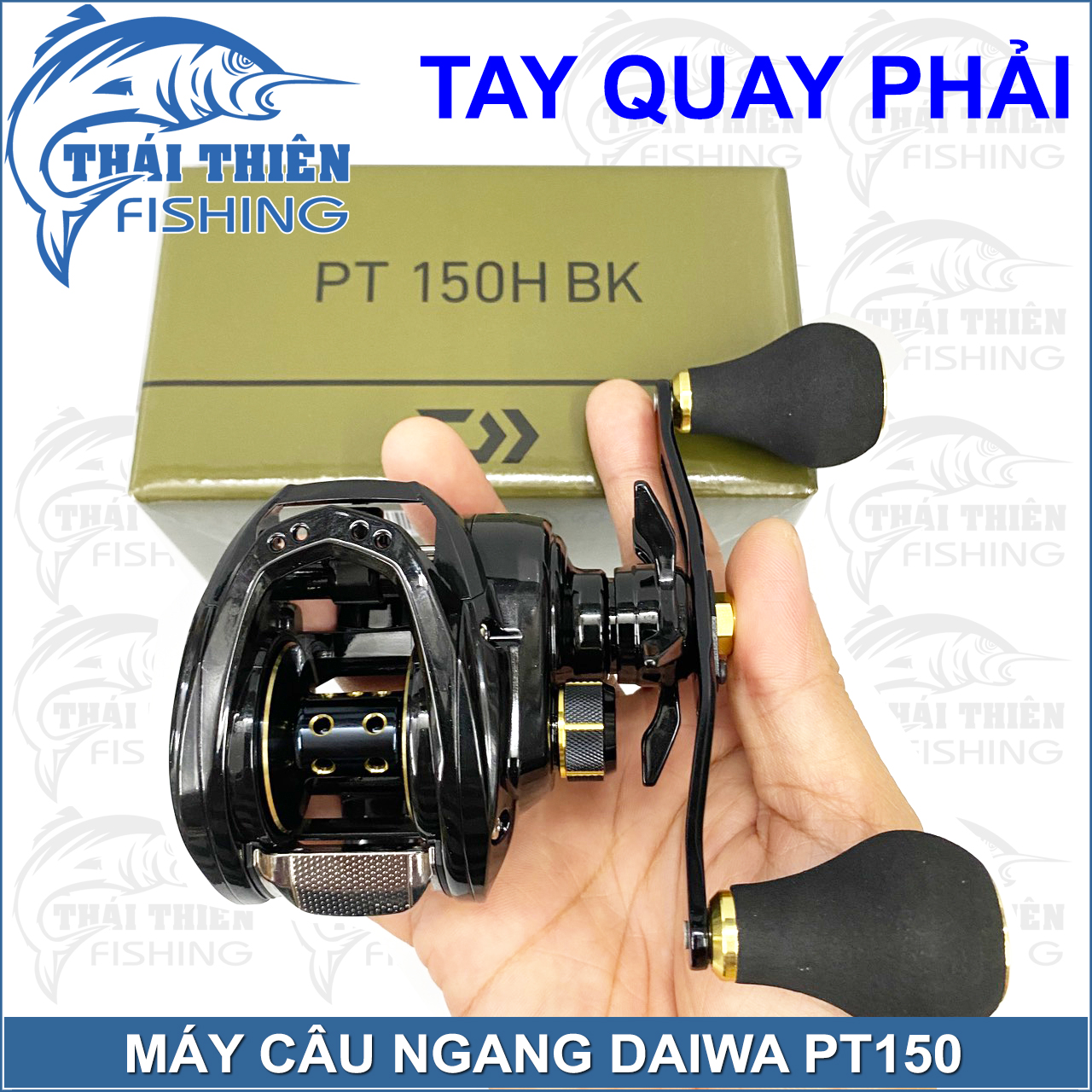 Máy Câu Ngang Daiwa PT 150 Tay Quay Trái, Phải