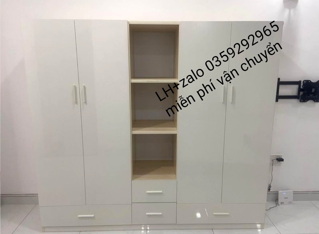 Tủ nhựa đài Loan 4 cánh 1 kệ