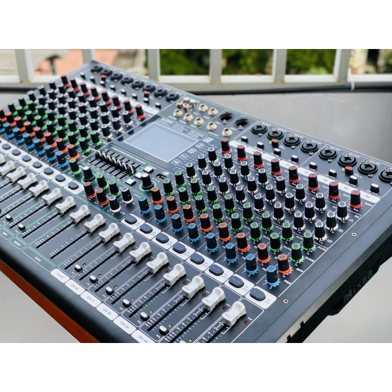 Mixer Cao Cấp MTMAX F116Pro 16 Đường Line 7 Band Equalizer Mượt Mà 99 Hiệu Ứng Chuyên Nghiệp DSP Bluetooth 5.0 Nguồn Điện Phantom + 48V Chất Lượng Cao. HÀNG CHÍNH HÃNG
