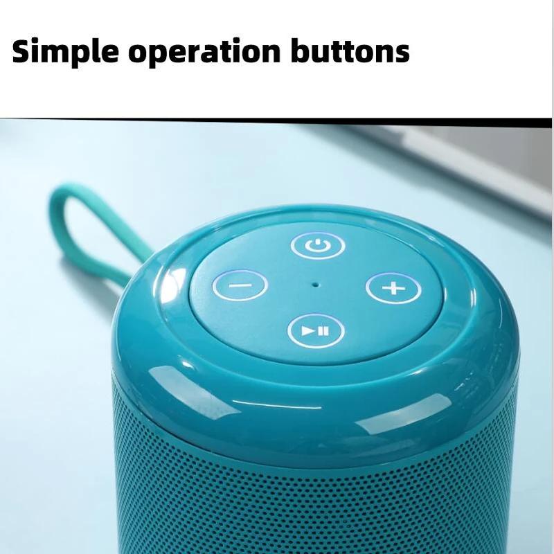 TG519 Tai Nghe Bluetooth Loa Di Động Không Dây Chống Nước Loa Ngoài Trời Âm Thanh Nổi Vòm Hỗ Trợ Người Chơi NẾU/USB Đài FM Color: Red