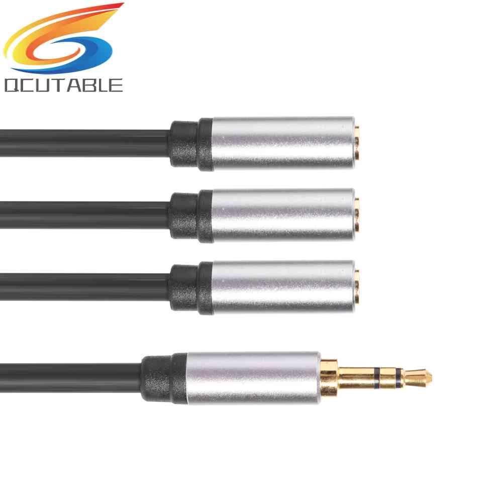 Cáp Chia Âm Thanh 3.5mm 3.5mm TRS Sang 3x 1 / 8 Jack CắM 1ft