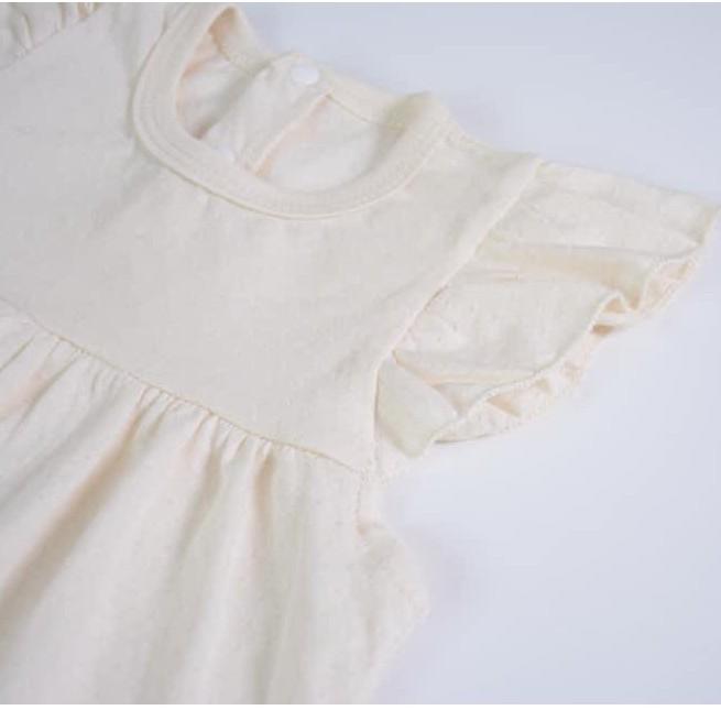 Váy cánh tiên MOMMY'S CARE 100% cotton hữu cơ tự nhiên không tẩy nhuộm hóa chất an toàn cho bé sơ sinh