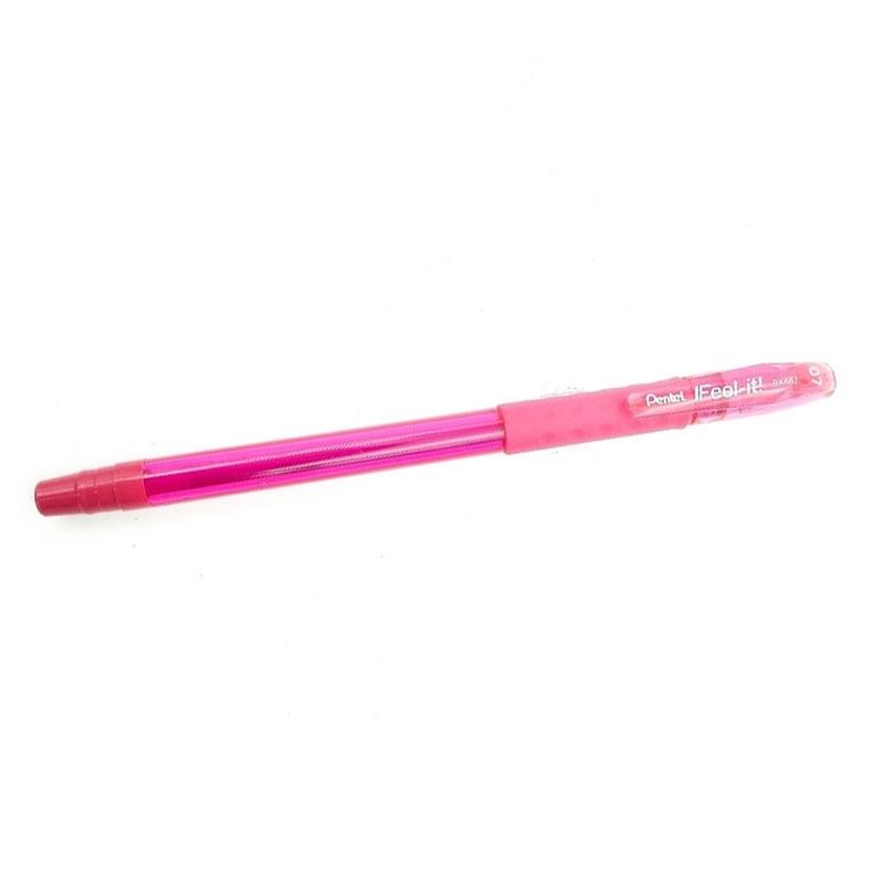Bộ 2 Bút Bi Nắp Đậy Pentel 0.7 BX487P - Màu Hồng