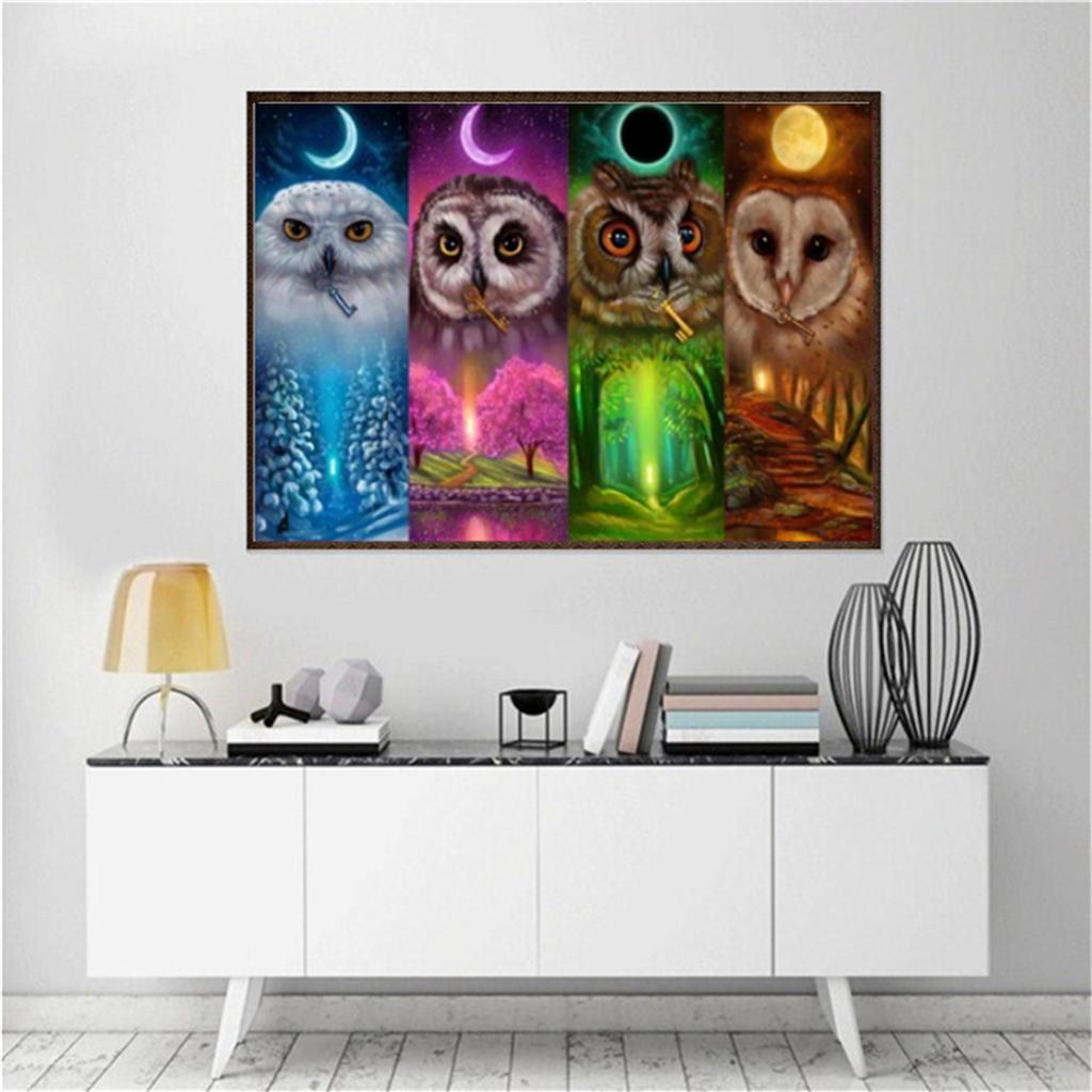 DIY 5D Diamond Painting Embroidery DIY Paint By Number Kit Home Wall Decoration 40x30cm