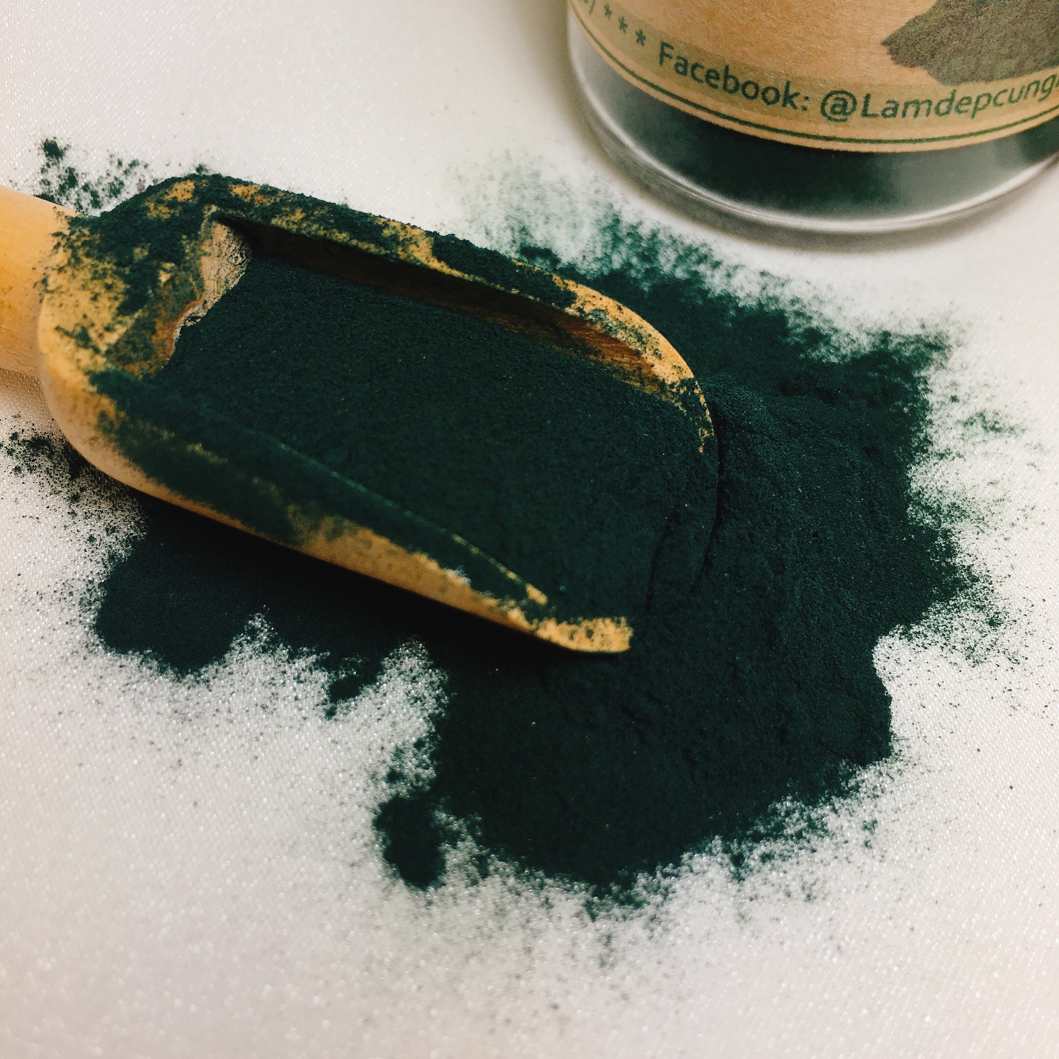 Bột Tảo Xoắn Spirulina Nhật Bản đắp mặt  handmade nguyên chất từ thiên nhiên gói 30g dùng thử