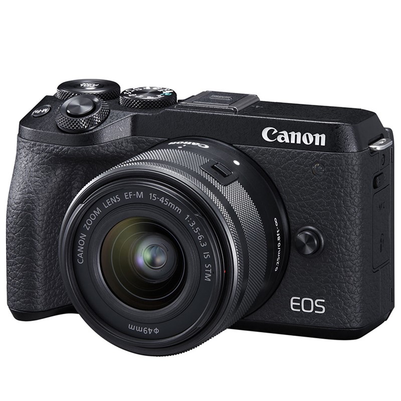 Máy Ảnh Canon EOS M6 Mark II Kit 15-45mm IS STM (Tặng Thẻ 16GB) - Hàng Chính Hãng