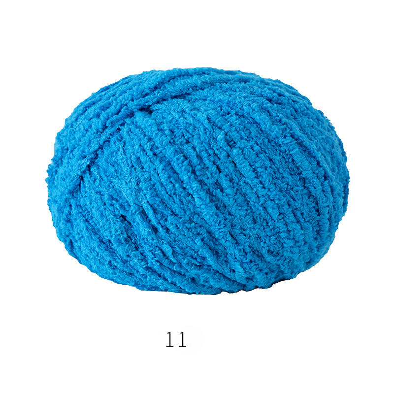 Len Sợi Đan Móc Chất Len Bông Xù Cuộn 50gr Gồm 42 Màu Sợi To, Dụng Cụ Móc Len Cho Người Mới Bắt Đầu