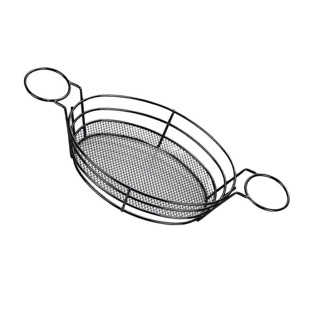 Stainless Steel French Fries Serving Basket for Fries Chips Chicken