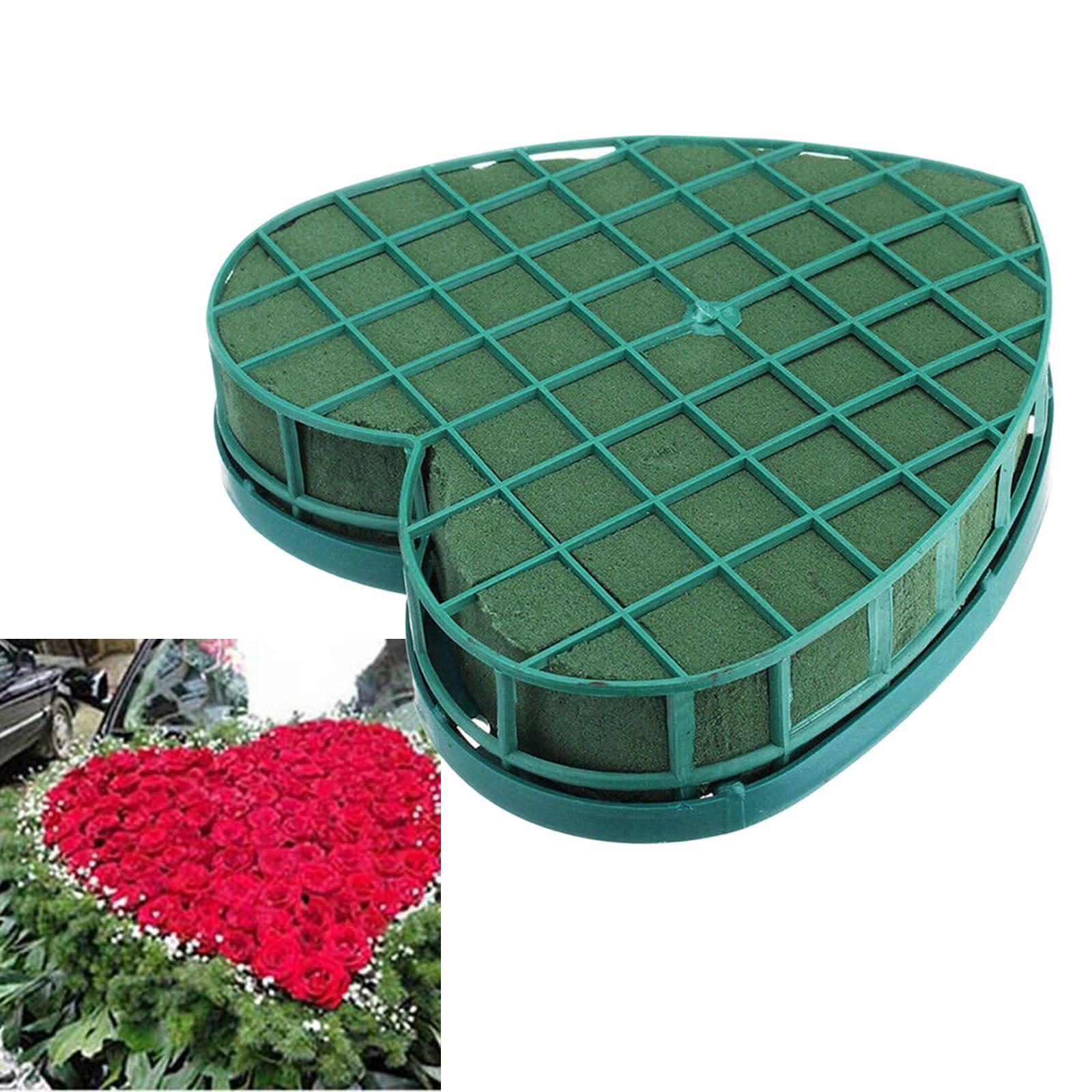 Flower Foam Blocks Open Heart Shaped Artificial for Flower Arrangement Ki