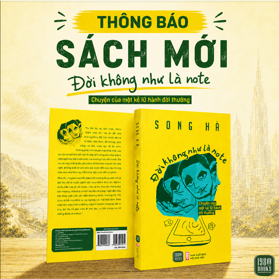 ĐỜI KHÔNG NHƯ LÀ NOTE - Song Hà - 1980 Books