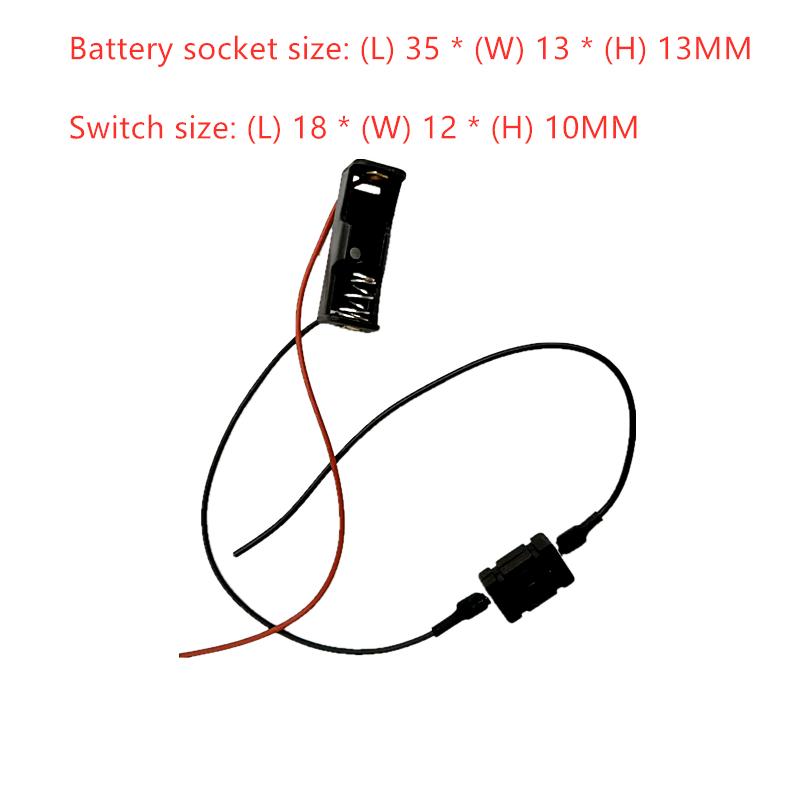 50 CÁI Giá đỡ pin 12V 23A với Hộp đựng pin sạc WireLead Hộp lưu trữ Hộp pin 12V có công tắc Màu sắc: 50 CÁI