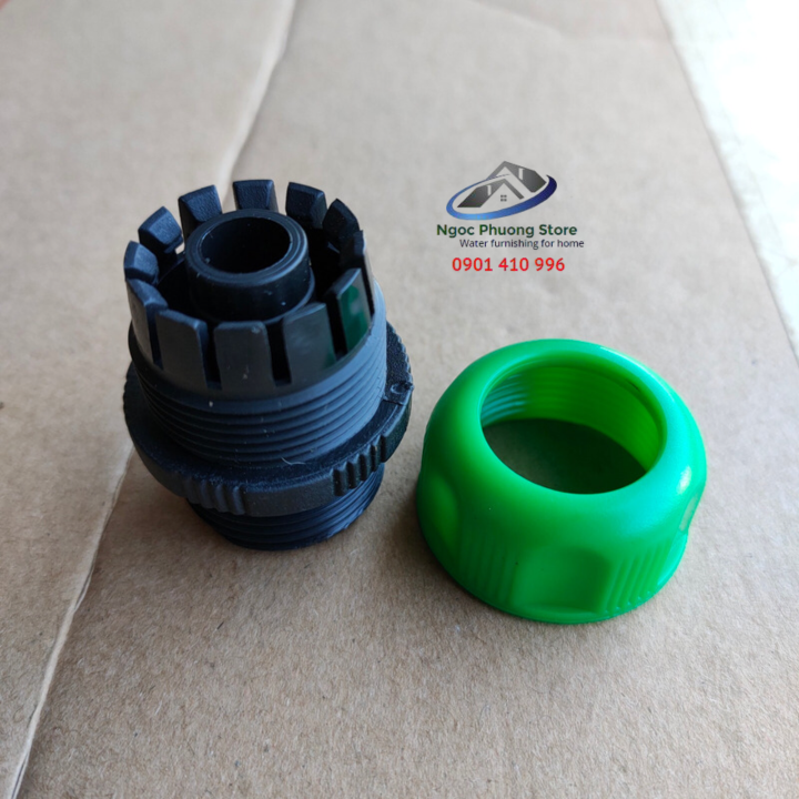 Cút nối nhanh ren ngoài 27mm AQUAMATE W3380 nối ống mềm 14mm-16mm với thiết bị tưới ren trong 27mm