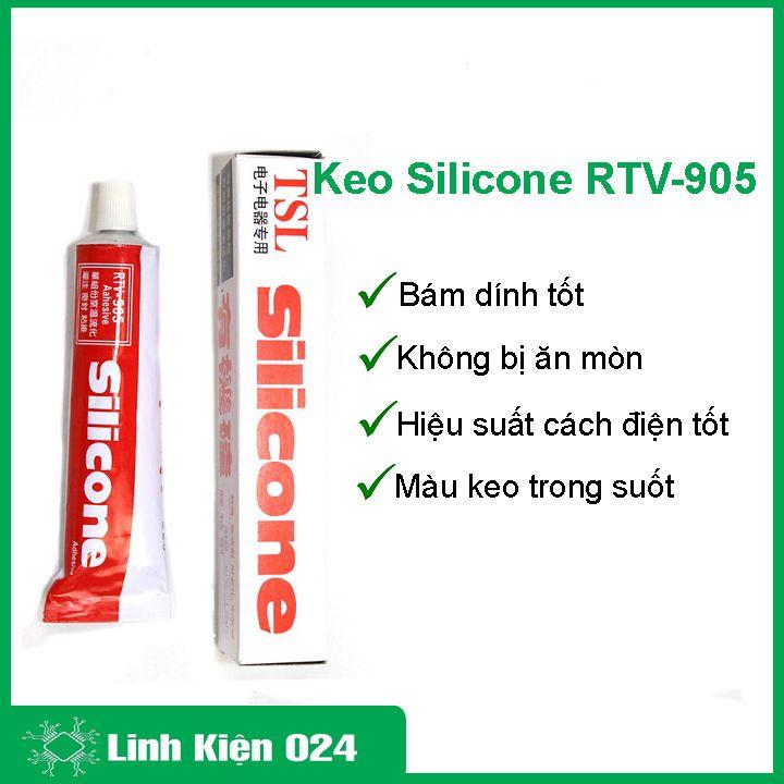 Keo Silicone RTV-905 trong suốt cách điện chống ẩm chống rung